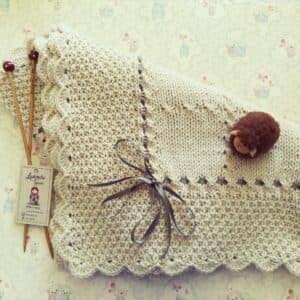 Manta para bebé Beige - imagen 1