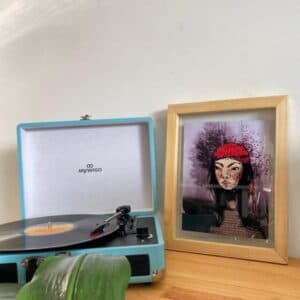 Cuadro decorativo de ilustración pañuelo rojo - imagen 1