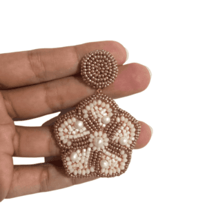 Aretes Bordados Sakura - imagen 2