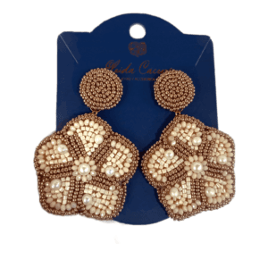 Aretes Bordados Sakura - imagen 1