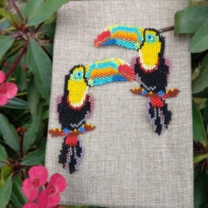 Aretes Mostacilla Checa: Pendientes Artesanales para Estilo Bohemio - imagen 2