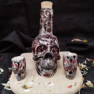 Botella Catrina y Copa de Tequila: Arte y Tradición en Tu Mesa - imagen 3