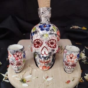 Botella Catrina y Copa de Tequila: Arte y Tradición en Tu Mesa - imagen 7