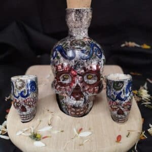 Botella Catrina y Copa de Tequila: Arte y Tradición en Tu Mesa - imagen 6