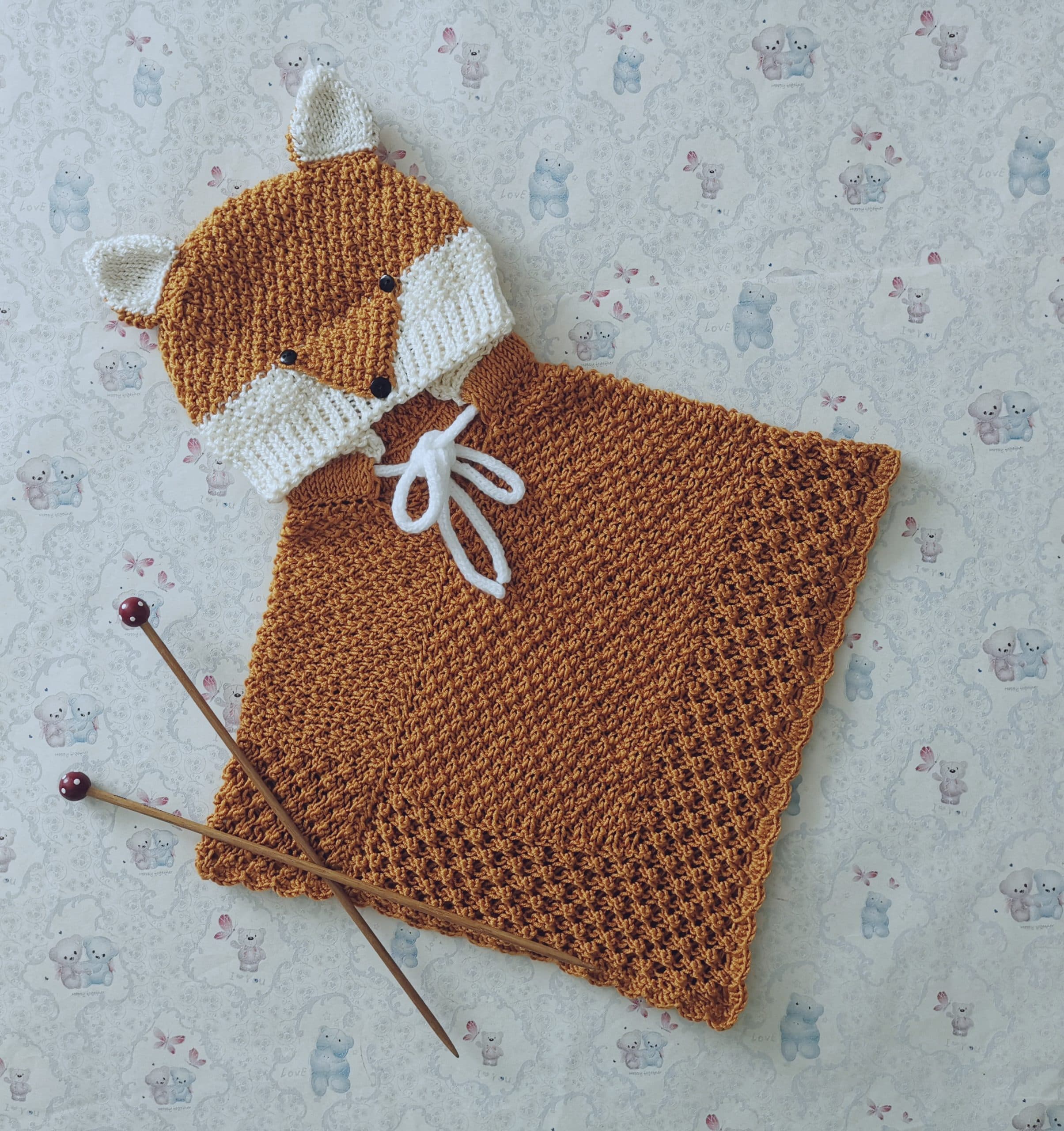 Baby Poncho 6 Months - Zorrito Size 6-12 Months Ideal for Your Little One