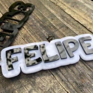 llavero personalizado con nombre