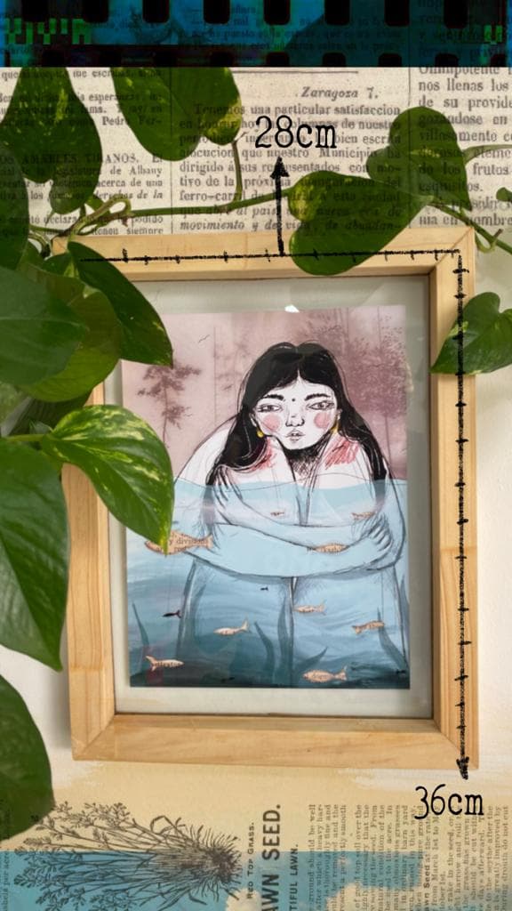 Cuadro decorativo peces en el agua