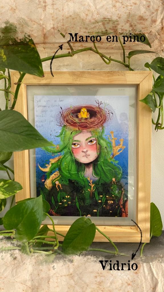 Cuadro decorativo verde