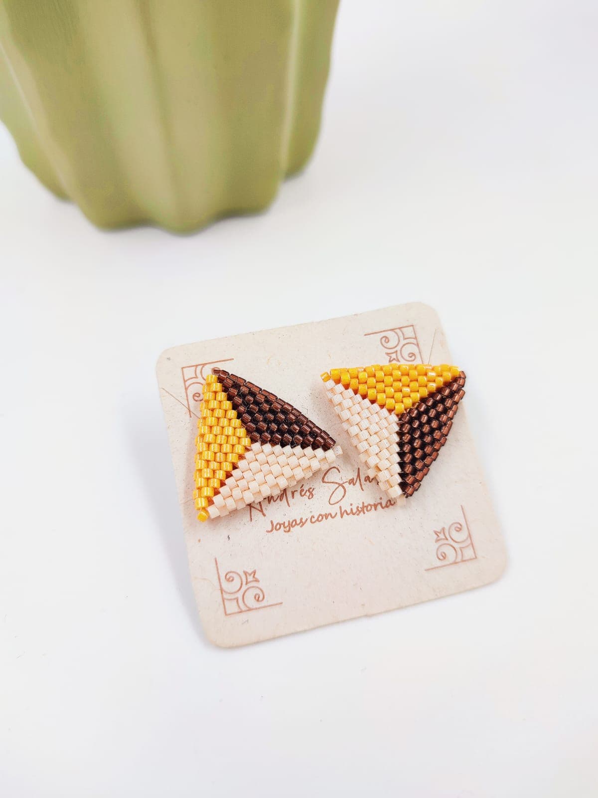 Aretes Tejidos en Miyuki